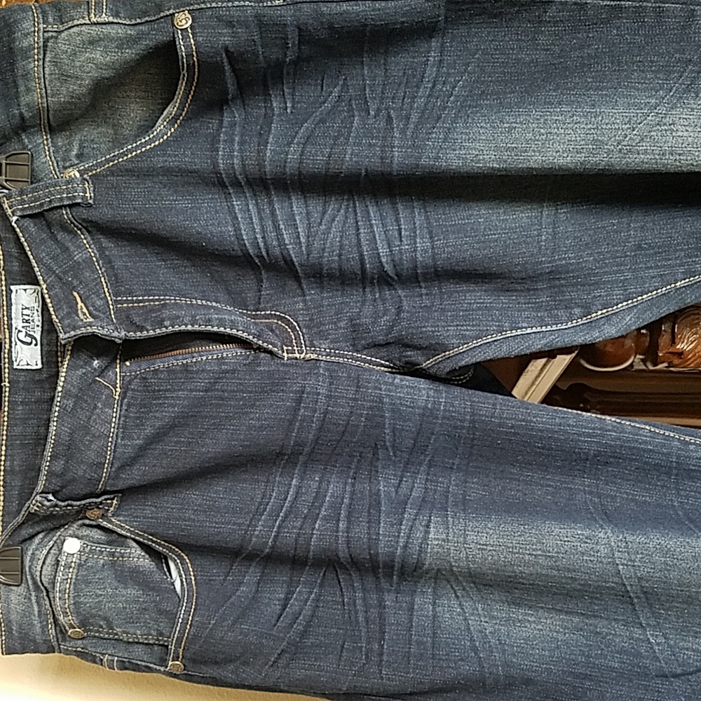 Garty, 0211, Blue Jeans, with embellishments on back pockets, Sz 20 - Picture 4 of 12